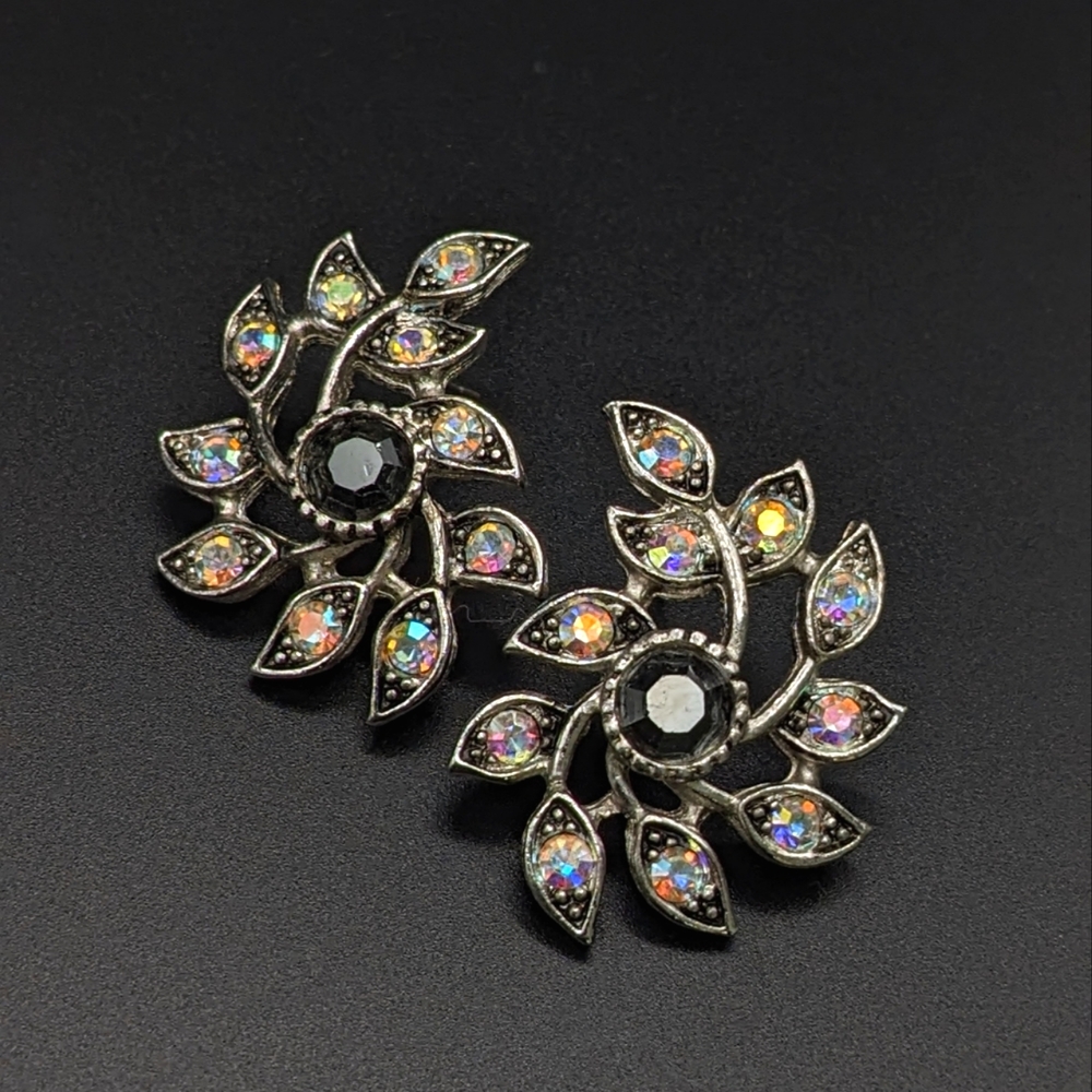Vintage Sarah Coventry Aurora Borealis Rhinestone Studs